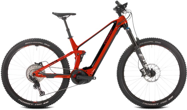 Haibike AllMtn 4 Gloss Khaki Red 2023 - E-Bike Fully MTB | MHW