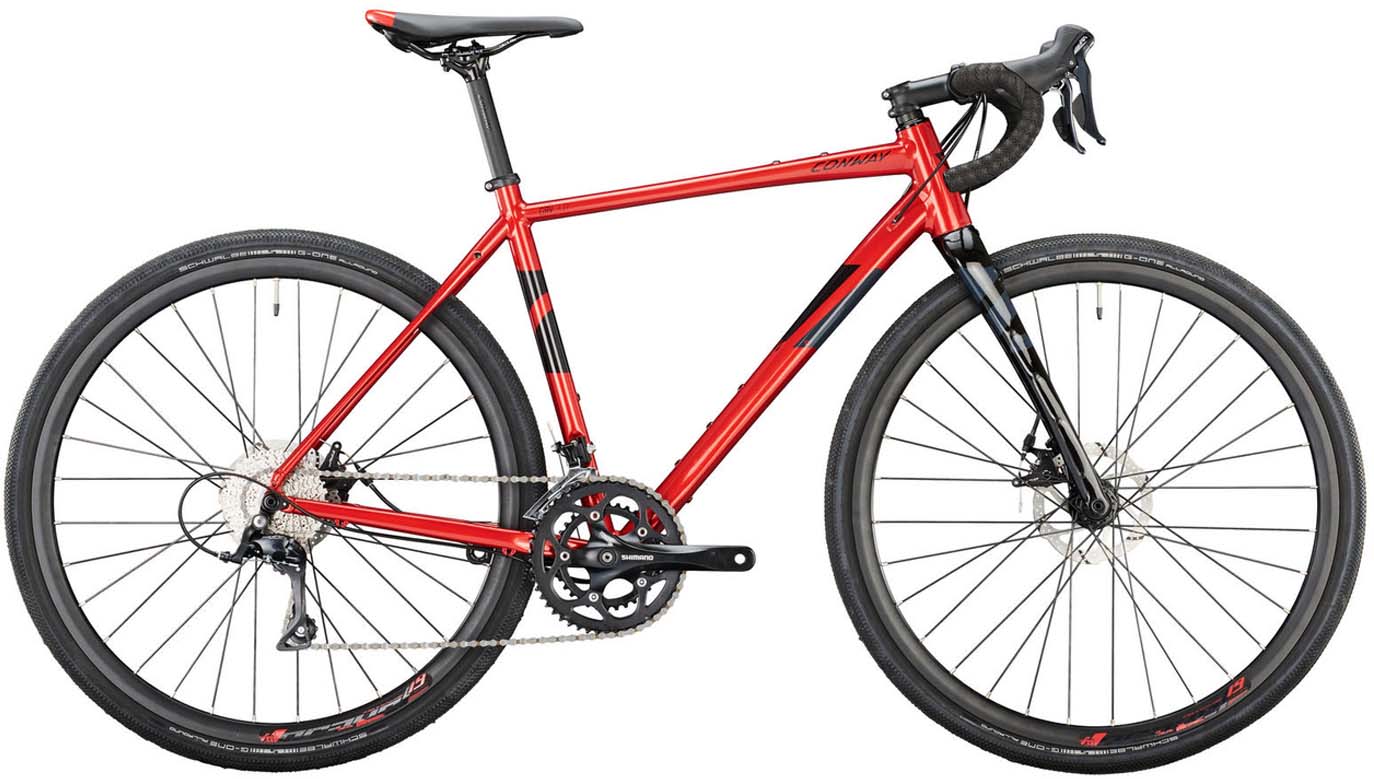 Conway GRV 3.0 red metallic black metallic 2022 Gravel bike