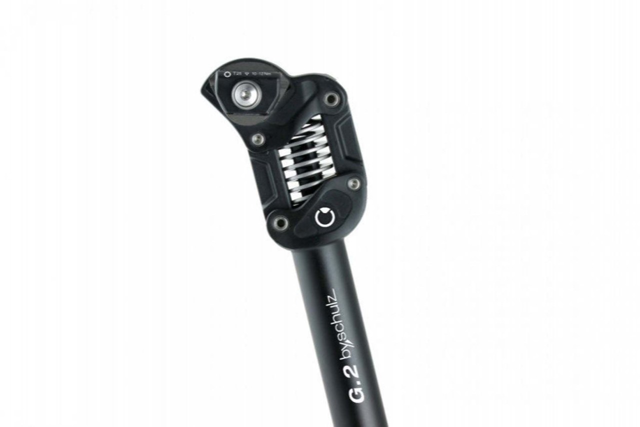 Spring seatpost bySchulz G.2 Ø 30.9mm, 350mm, black, hard 100-130kg