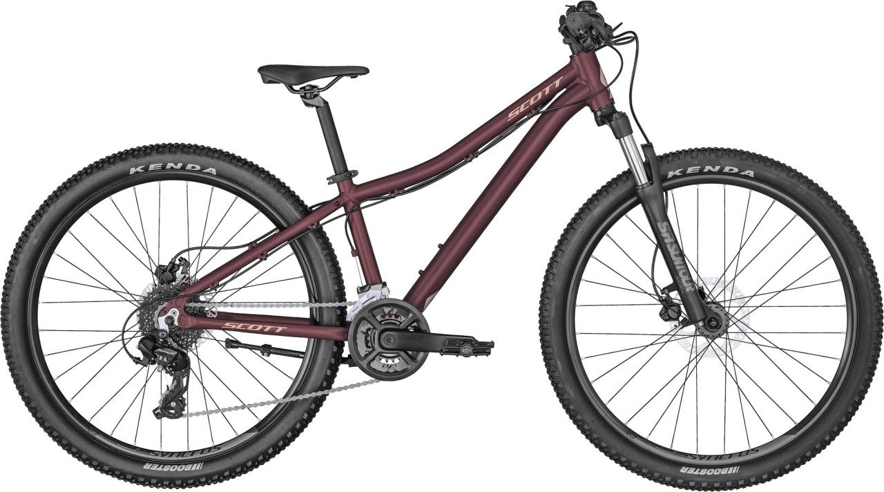 pink hardtail mountain bike