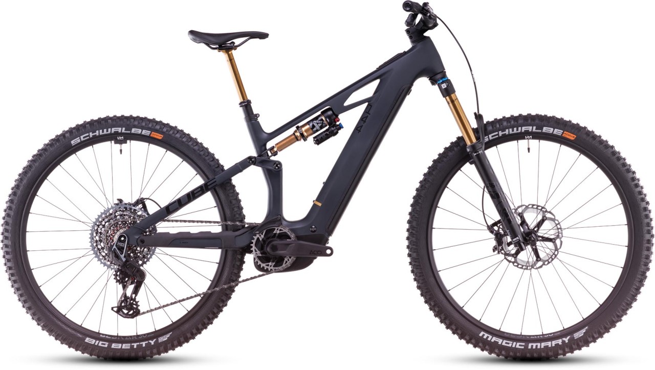 Cube Stereo Hybrid ONE44 HPC AT carbon n gold - E-Bike Fully Mountainbike