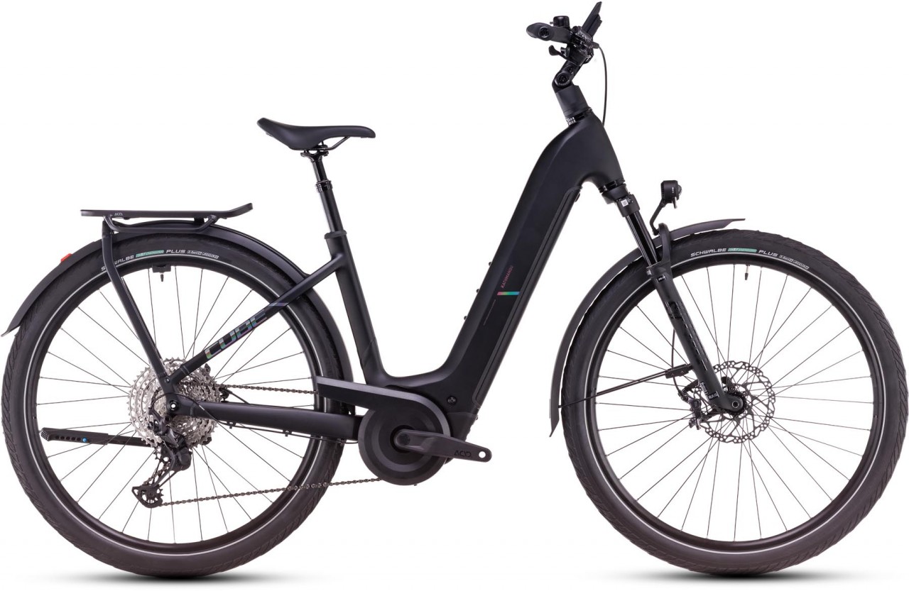 Cube Kathmandu Hybrid EXC 800 black n prism 2025 - Touring E-Bike Easy Entry