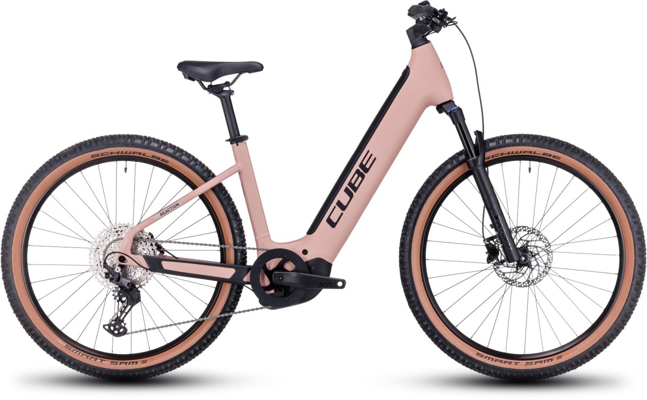 Cube Reaction Hybrid Pro 625 blushrose n silver 2024 - E-Bike Hardtail Mountainbike Easy Entry