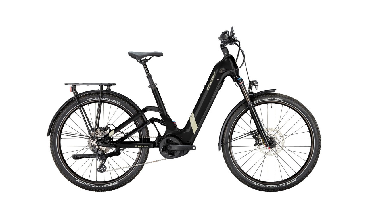 Conway Cairon SUV FS 4.7 625Wh black metallic / dessert matt 2023 - E-Bike Fully Mountainbike Easy Entry