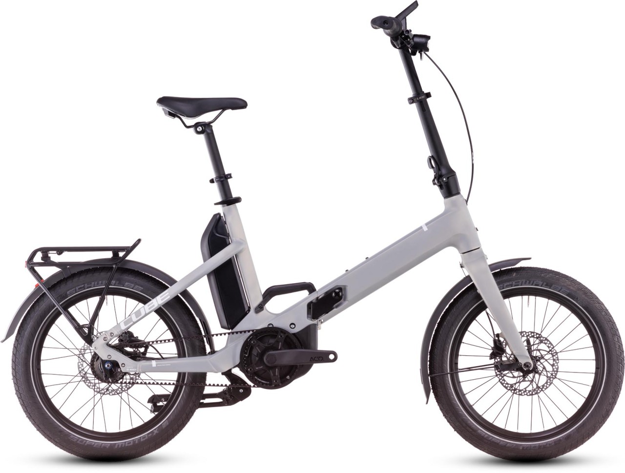 Cube Fold Hybrid Comfort 500 pearlysilver n white 2025 - E-Bike Folding Bike