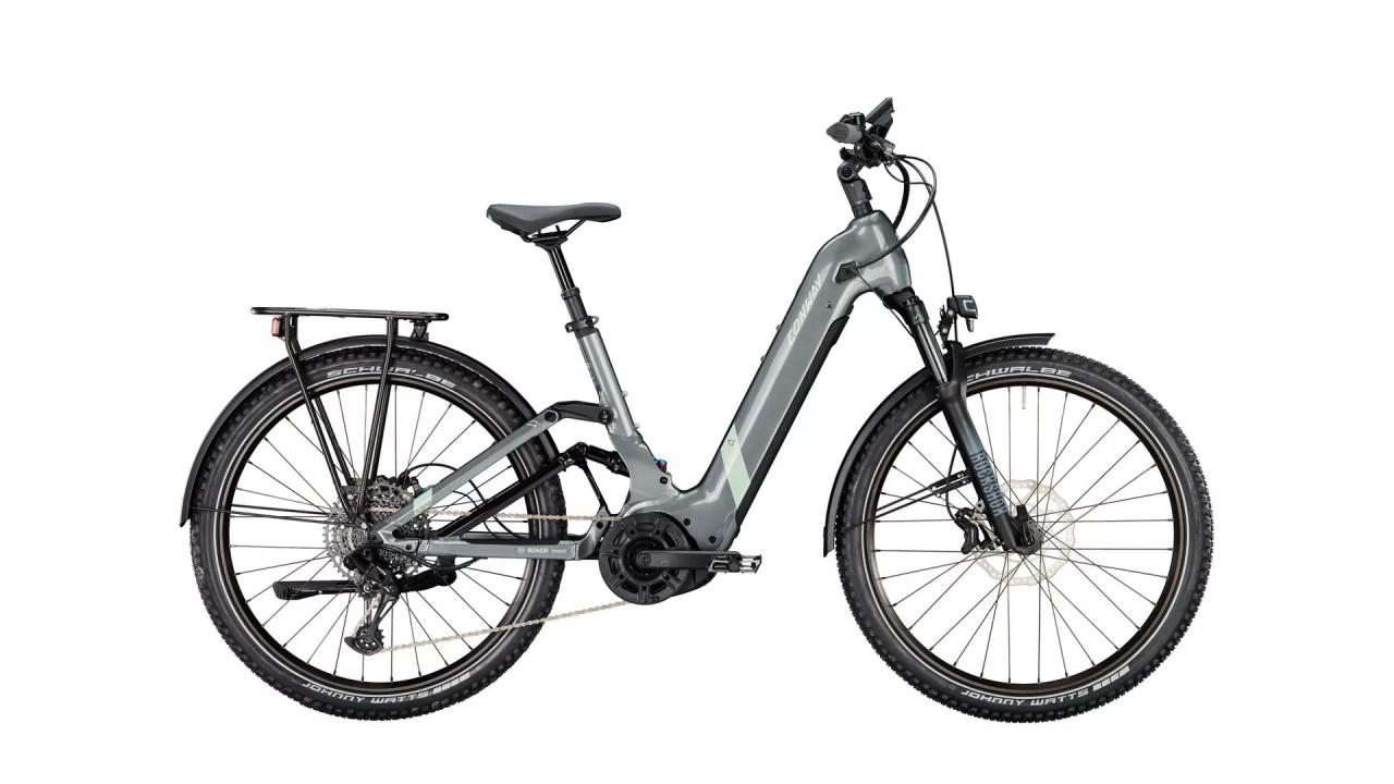 Conway Cairon SUV FS 5.7 625Wh shadowgrey metallic / seafoam green metallic 2023 - E-Bike Fully Mountainbike Easy Entry