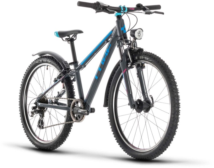 24 inch blue mountain bike